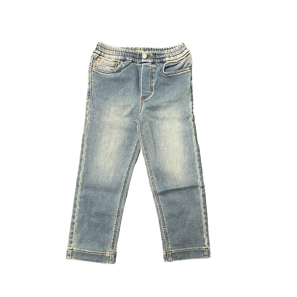 Faherty Eastern Shore Stretch Terry Jeans Kids Size 4T Blue 5 Pocket Design NWOT